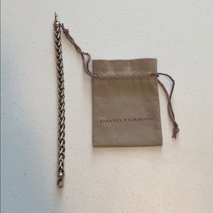 Men's Metallic Lg Wheat Chain Bracelet With Gold